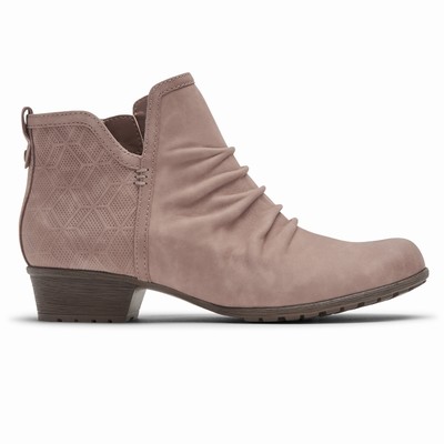 Rockport Cobb Hill Gratasha 2 Panel Stiefel Damen Rosa IQD-396148